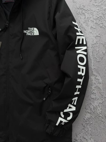 Черная мужская демисезонная ветровка плащевка Норд Фейс The North Face | S м-858 фото