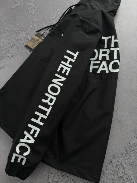 Черная мужская демисезонная ветровка плащевка Норд Фейс The North Face | S м-858 фото