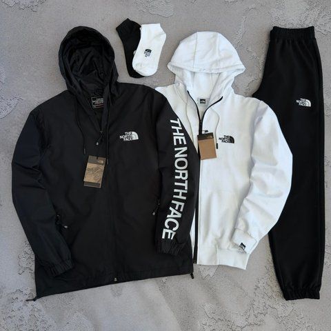 Жіночий спортивний костюм The North Face Норд Фейс 5в1: вітровка, кофта, штани та 2 пари шкарпеток | S м-1914 фото