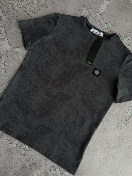 Графитовая женская футболка Stone Island Стон Айленд&nbsp;| S м-1813 фото