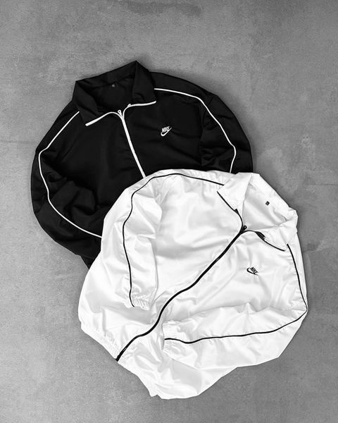 Белая мужская ветровка (плащевка) Найк Nike | S Ve27 фото