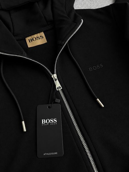 Чорний чоловічий спортивний костюм Босс Boss 4в1: кофта, штани та 2 пари шкарпеток  | S  м-1932 фото