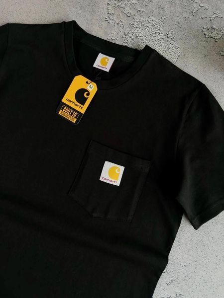 Чорний чоловічий літній костюм Carhartt Кархарт: футболка та шорти | XXL м-1066 фото