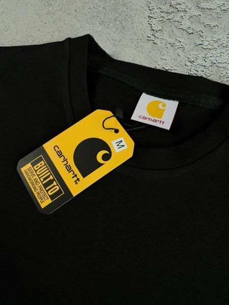 Чорний чоловічий літній костюм Carhartt Кархарт: футболка та шорти | XXL м-1066 фото
