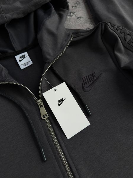 Серый мужской спортивный костюм Найк Nike с лампасами 4в1: кофта, брюки и 2 пары носков | S м-1634 фото