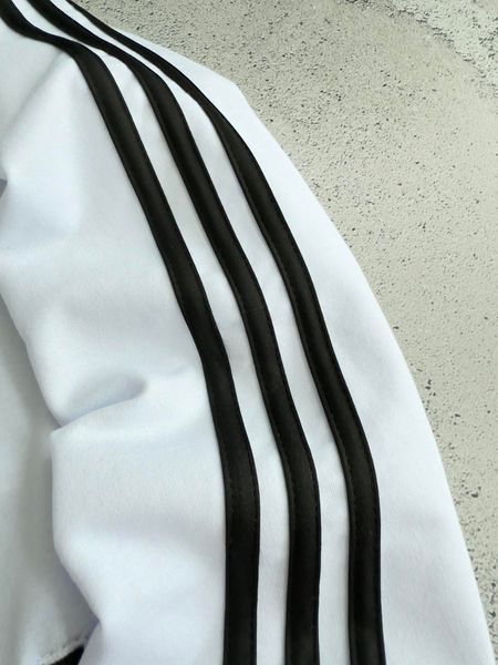Чоловіча спортивна кофта (олімпійка) Adidas Адідас у білому кольорі || XS м-284 фото