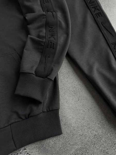 Серый мужской спортивный костюм Найк Nike с лампасами 4в1: кофта, брюки и 2 пары носков | S м-1634 фото