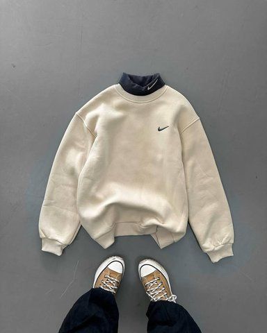 Бежевый женский свитшот Найк Nike | S svt111-1 фото