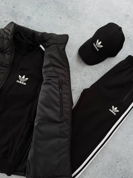 Женский спортивный костюм Адидас Adidas 6в1: жилетка, брюки, кофта, кепка и 2 пары носков | S м-1034 фото