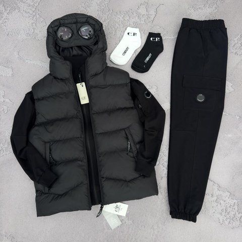 Женский спортивный костюм 5в1 C.P. Company Компани: жилет, кофта, штаны и 2 пары носков | M м-479 фото