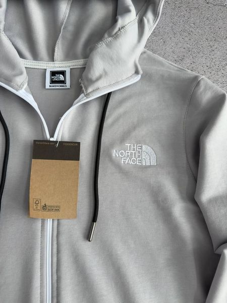 Серый мужской спортивный костюм Норд Фейс The North Face 4в1: кофта, штаны и 2 пары носков | S м-1539 фото