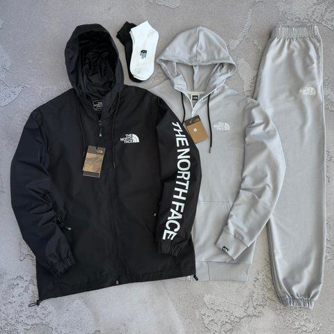 Жіночий спортивний костюм The North Face Норд Фейс 5в1: вітровка, кофта, штани та 2 пари шкарпеток | S м-1911 фото