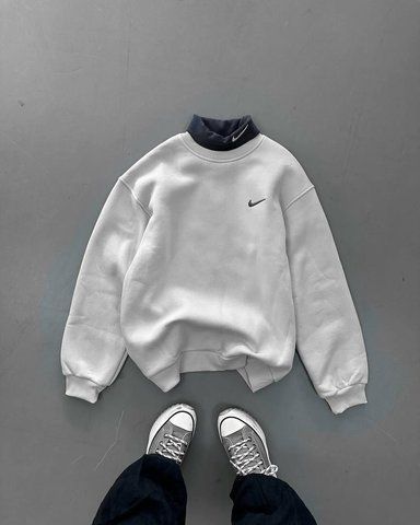 Белый женский свитшот Найк Nike | S svt110-1 фото
