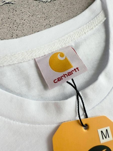 Білий чоловічий літній костюм Carhartt Кархарт: футболка та шорти | XXL м-1068 фото