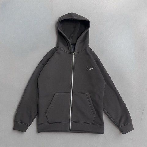 Мужская серая спортивная кофта (зип худи) Найк Nike | S cof50 фото