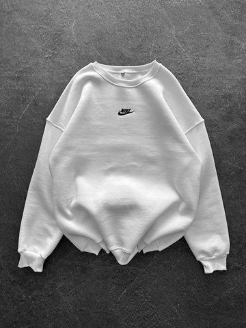 Белый женский свитшот Nike Найк | S svt80-1 фото