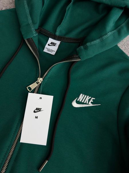 Зеленый мужской спортивный костюм Найк Nike 4в1: кофта с капюшоном (зип худи), брюки и 2 пары носков |&nbsp;S м-1562 фото