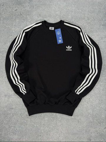 Чоловічий світшот Adidas Адідас в чорному кольорі || XS м-128 фото