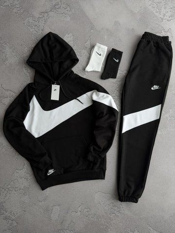 Мужской спортивный костюм Найк Nike 4в1: худи, брюки и 2 пары носков в подарок | S м-963 фото