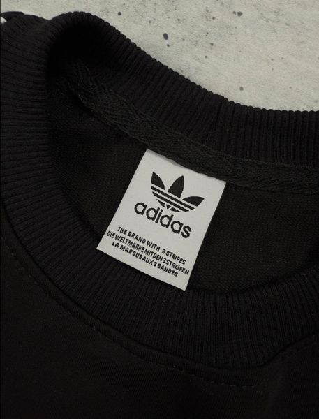 Чоловічий світшот Adidas Адідас в чорному кольорі || XS м-128 фото