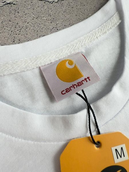 Белая женская футболка Carhartt Кархарт | S м-1071 фото