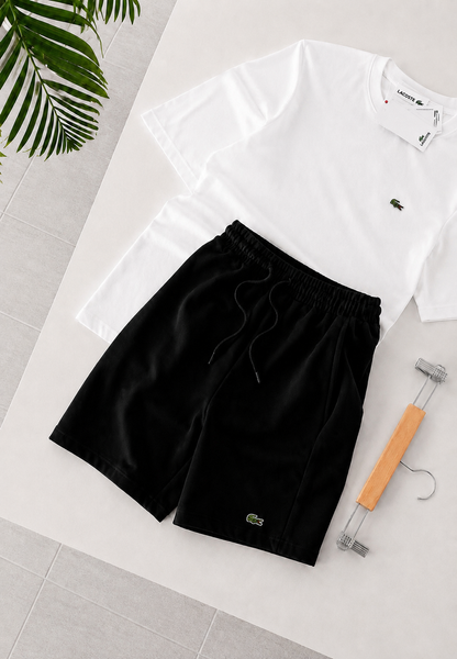 Мужской летний костюм Лакоста Lacoste 4в1: футболка, шорты и 2 пары носков | S м-1729 фото