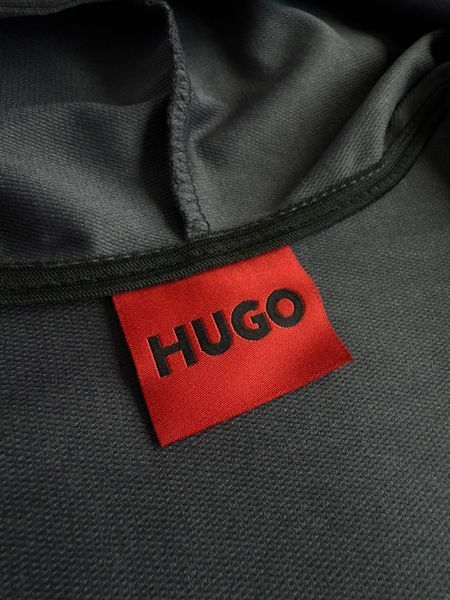Сірий чоловічий спортивний костюм Хуго Hugo з лампасами 4в1: кофта, штани та 2 пари шкарпеток | S м-1605 фото