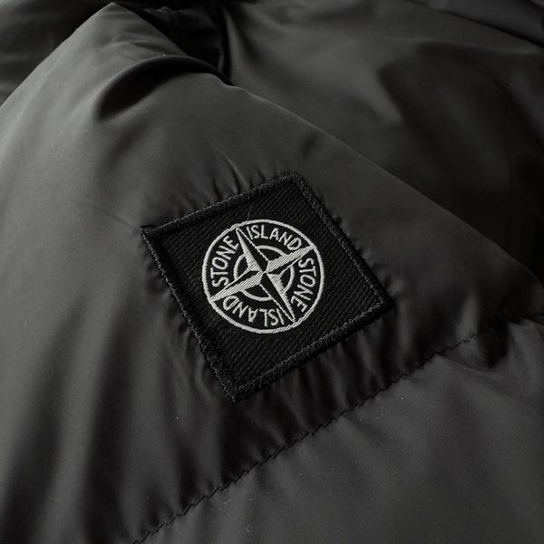 Жіноча зимова тепла двостороння куртка Стон Айленд Stone Island з овчиною | S м-519 фото