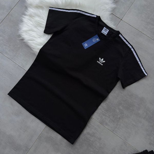 Черная женская футболка Адидас Adidas | XS м-560 фото