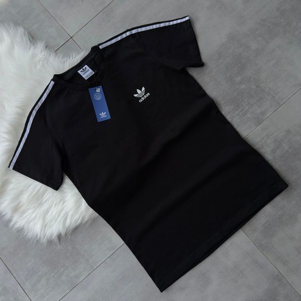 Черная женская футболка Адидас Adidas | XS м-560 фото