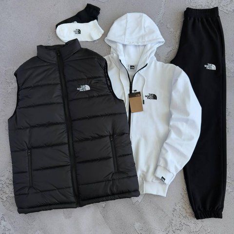 Жіночий спортивний костюм Норд Фейс The North Face 5в1: жилетка, кофта, штани та 2 пари шкарпеток | S м-1504 фото