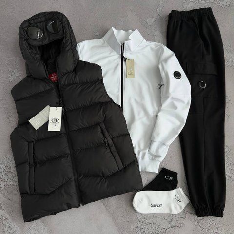 Женский спортивный костюм 5в1 C.P. Company Компани: жилет, кофта, штаны и 2 пары носков | S м-1485 фото