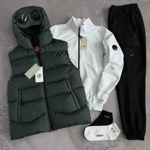 Женский спортивный костюм 5в1 C.P. Company Компани: жилет, кофта, штаны и 2 пары носков | S м-1486 фото