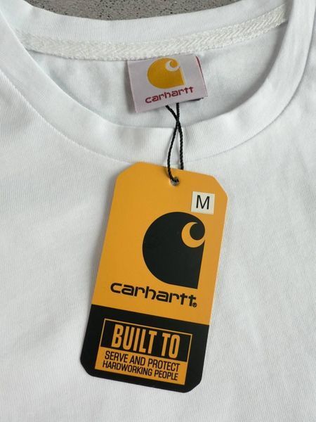 Белая женская футболка Carhartt Кархарт | M м-1071 фото