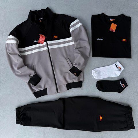 Жіночий спортивний костюм Еліс Ellesse 5в1: кофта, штани, футболка та 2 пари шкарпеток | S м-1255 фото