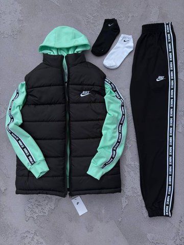 Жіночий спортивний костюм Найк Nike 5в1: кофта, жилетка, штани та 2 пари шкарпеток | S м-1040 фото