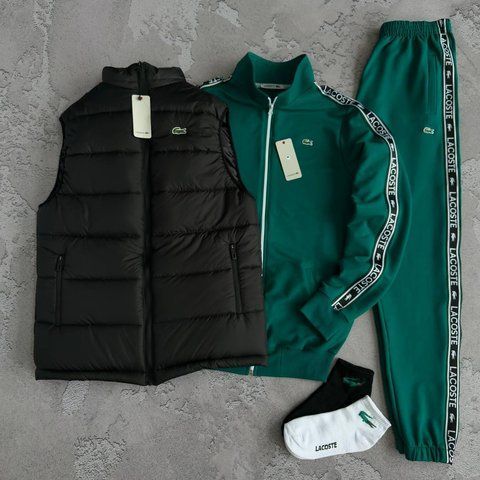 Жіночий спортивний костюм Лакоста Lacoste 5в1: жилет, кофта, штани та 2 пари шкарпеток | S м-1934 фото