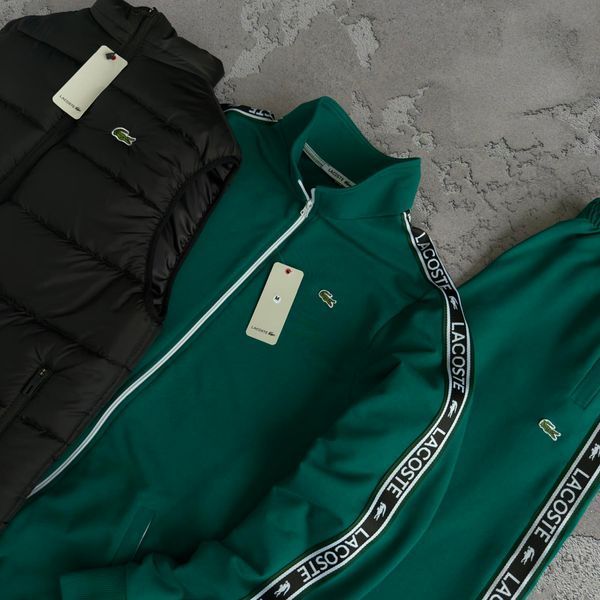 Женский спортивный костюм Лакоста Lacoste 5в1: жилет, кофта, брюки и 2 пары носков | S м-1934 фото