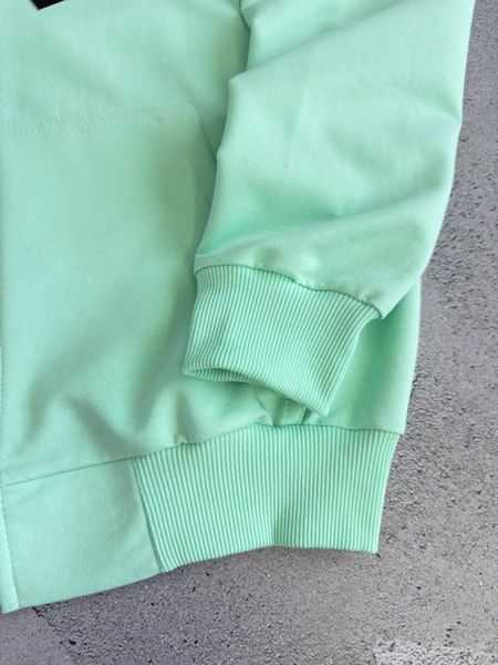 Мятное мужское зип худи (кофта) Stone Island Стон Айленд | XS м-987 фото