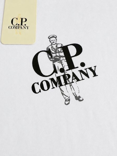 Біла жіноча футболка Компані C.P.Company | S м-1793 фото