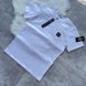 Біла чоловіча футболка Stone Island Стон Айленд | XS м-574 фото 3