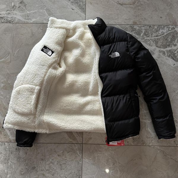 Мужская зимняя теплая двухсторонняя куртка Норд Фейс The North Face с овчиной | S м-483 фото