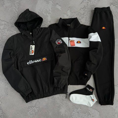 Жіночий спортивний костюм Еліс Ellesse 5в1: вітрівка, кофта, штани та 2 пари шкарпеток | S м-1457 фото