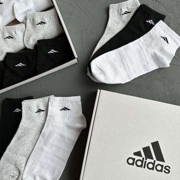 Набор мужских носков Adidas Адидас упаковка 9 пар (40-45) | м-377 фото