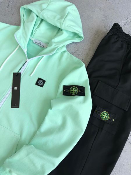 Чоловічий спортивний костюм Стон Айленд Stone Island 4в1: кофта, штани та 2 пари шкарпеток | S м-989 фото