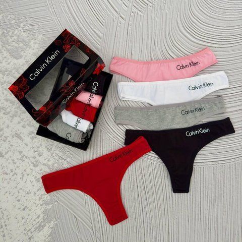 Набор женских трусов Келвин Кляйн Calvin Klein 5шт. || XL м-410 фото