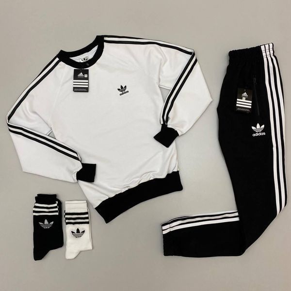 Жіночий спортивний костюм Адідас Adidas 7в1: світшот, штани, жилетка, кепка, футболка та 2 пари шкарпеток | S м-656 фото