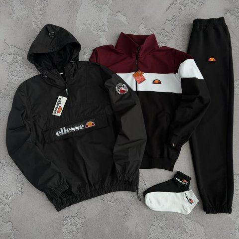 Жіночий спортивний костюм Еліс Ellesse 5в1: вітрівка, кофта, штани та 2 пари шкарпеток | S м-1458 фото