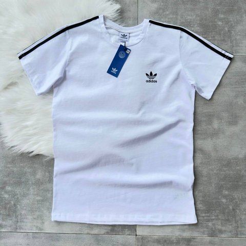 Біла чоловіча футболка Адідас Adidas | XS м-555 фото