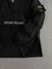 Черная мужская демисезонная ветровка плащевка анорак Stone Island Стон Айленд | S м-1569 фото 5